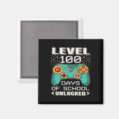 Dagen School Video Gamer 100e dag leraar student Magneet (Voorkant / Achterkant)