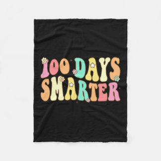 Dagen Slimmer Gelukkige 100ste Dag van School Groo Fleece Deken
