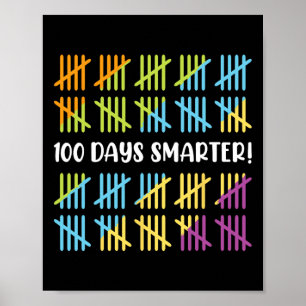 Dagen Slimmer School Feest 100 dagen School Poster