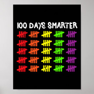 Dagen Slimmer Tellen Hash Marks Dagen van School Poster