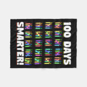 Dagen Slimmere Crayons Student Gift 100 dagen van  Fleece Deken (Voorkant (Horizontaal))