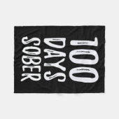 Dagen Sober Gefeliciteerd Soberity Fleece Deken (Voorkant (Horizontaal))