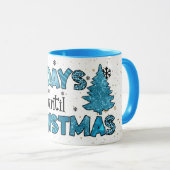 Dagen tot Kerstmis aanpassen Mok (Voorkant rechts)