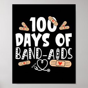 Dagen van Band-AIDS - Schoolverpleegkundige 100 da Poster