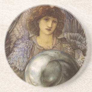 Dagen van creatie, eerste dag door Burne Jones Zandsteen Onderzetter