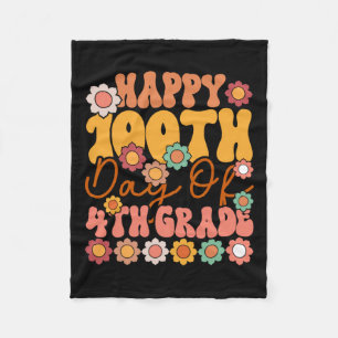 Dagen van de 4e klas Schattigee Groovy Teacher Kin Fleece Deken