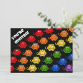 Dagen van de kleurrijke regenboogkinderen kaart (Staand voorkant)