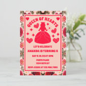 Dagen van de koningin van de harten Rozen Kaart (Staand voorkant)