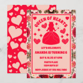 Dagen van de koningin van de harten Rozen Kaart (Voorkant / Achterkant)