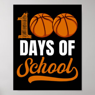 Dagen van de school basketbalspeler Boy Girl Poster