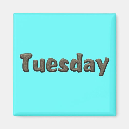 Dagen van de week - dinsdag magneet (Voorkant)