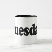 Dagen van de week - dinsdag mok (Midden)