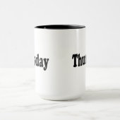 Dagen van de Week - Donderdag Mok (Midden)