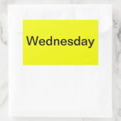 Dagen van de week Kleurgecodeerde kalender Visuele Rechthoekige Sticker (Tas)