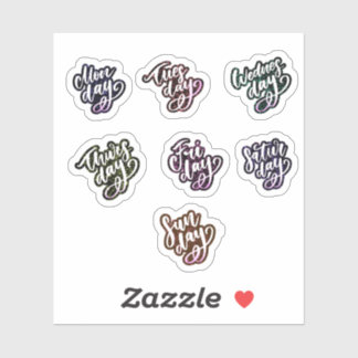 Dagen van de week sticker