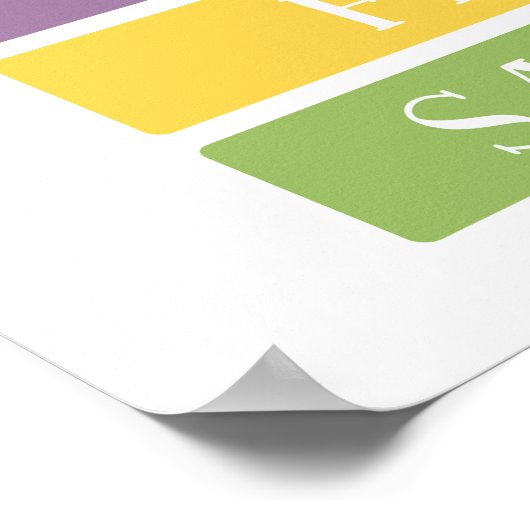 Dagen van de week van het Poster Onderwijs (Hoek)