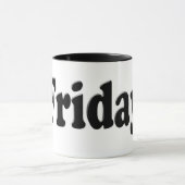 Dagen van de week - vrijdag mok (Midden)