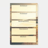Dagen van de Week Zonnig Geel Post-it® Notes (Voorkant)