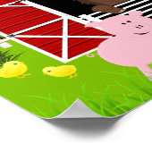 Dagen van het Poster van boerderijdieren (Hoek)