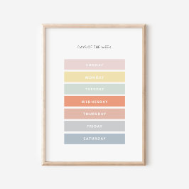 Dagen van het Poster van Montessori Classroom