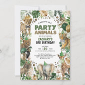 Dagen van het tropische Oerwoud van wilde dieren Kaart (Voorkant)