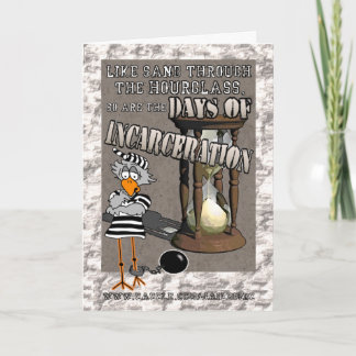 Dagen van incarcering: "Succes" Jailbird card Kaart