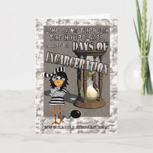 Dagen van incarcering: "Succes" Jailbird card Kaart