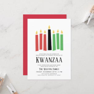 Dagen van Kwanzaa Partijen verzamelen Kaart