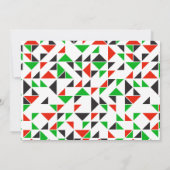 Dagen van Kwanzaa | Uitnodiging feestdag (Achterkant)