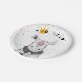 Dagen van moderne dieren papieren bordje (Gekanteld)