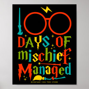 Dagen van onheil Managed Teacher Kind 100e dag van Poster