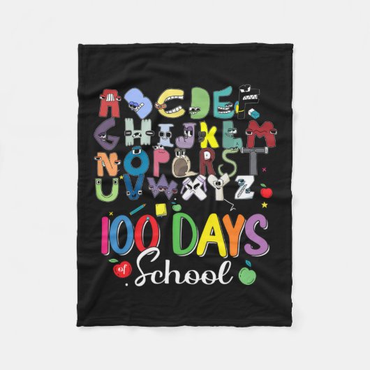 Dagen van School Alphabet Lore ABC's schoolkostuum Fleece Deken (Voorkant)