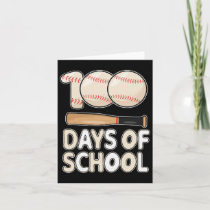 Dagen van School Baseball voor kinderen Student 10 Kaart