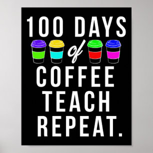 Dagen van school cadeau voor leraren die van koffi poster