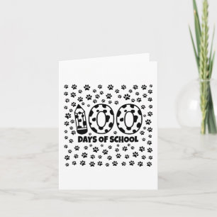 Dagen Van School Dalmatiner 100ste Dag Van School Kaart