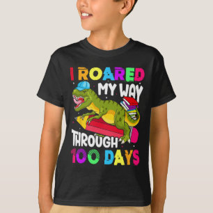 Dagen van school dinosaurus-gebrulde leraar studen t-shirt