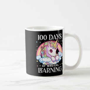 Dagen van School Eenhoorn Meisjes Leraar 100ste Da Koffiemok