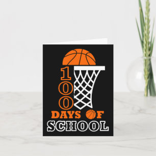 Dagen van School Kinder Basketbal 100ste dag van d Kaart