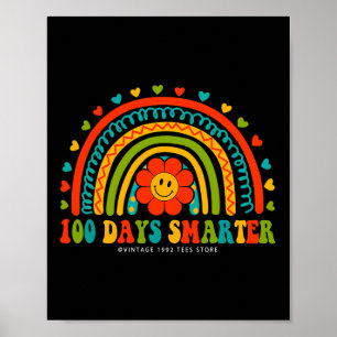 Dagen van School Leraar Jongen Meisje 100 Dagen Sl Poster
