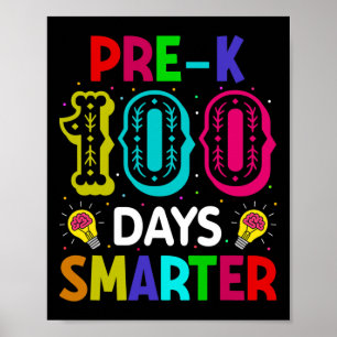 Dagen van School Pre-K Slimmer Leraar Student Poster