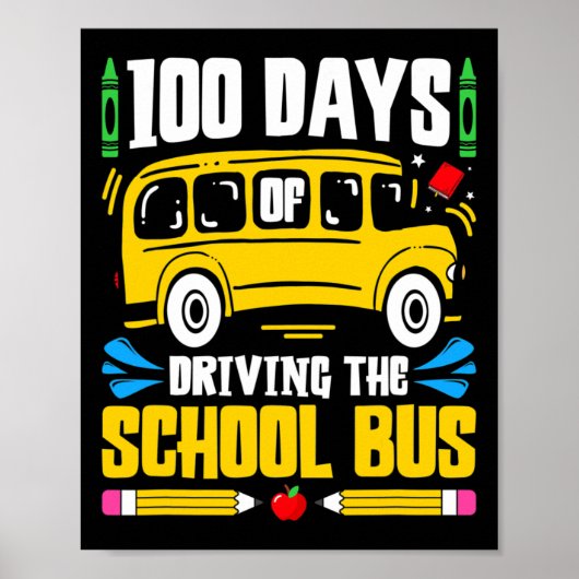 Dagen van schoolbus rijden poster (Voorkant)