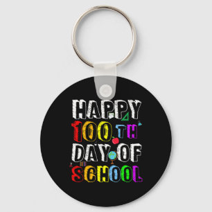 Dagen van schoolleraar en student Gelukkig 100 dag Sleutelhanger