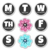 Dagen van week Sticker verpakking (Voorkant)