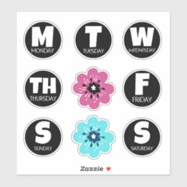 Dagen van week Sticker verpakking