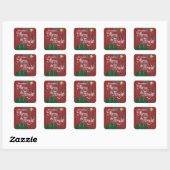Dagen zijn fijn, helderheid, Star Script Rustig ho Vierkante Sticker (Vel)