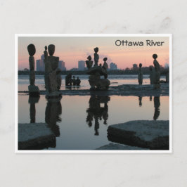 Dageraad aan de rivier de Ottawa. Briefkaart