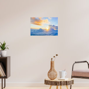 Dageraad boven de wereld poster