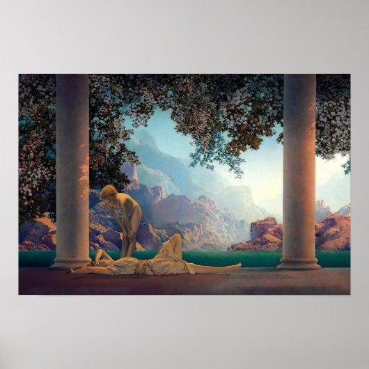 Dageraad door Maxfield Parrish in 1922 Poster (Voorkant)