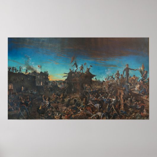 Dageraad in de Alamo Poster (Voorkant)