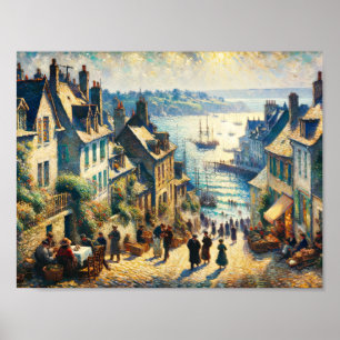 Dageraad in de Seaside Village Poster